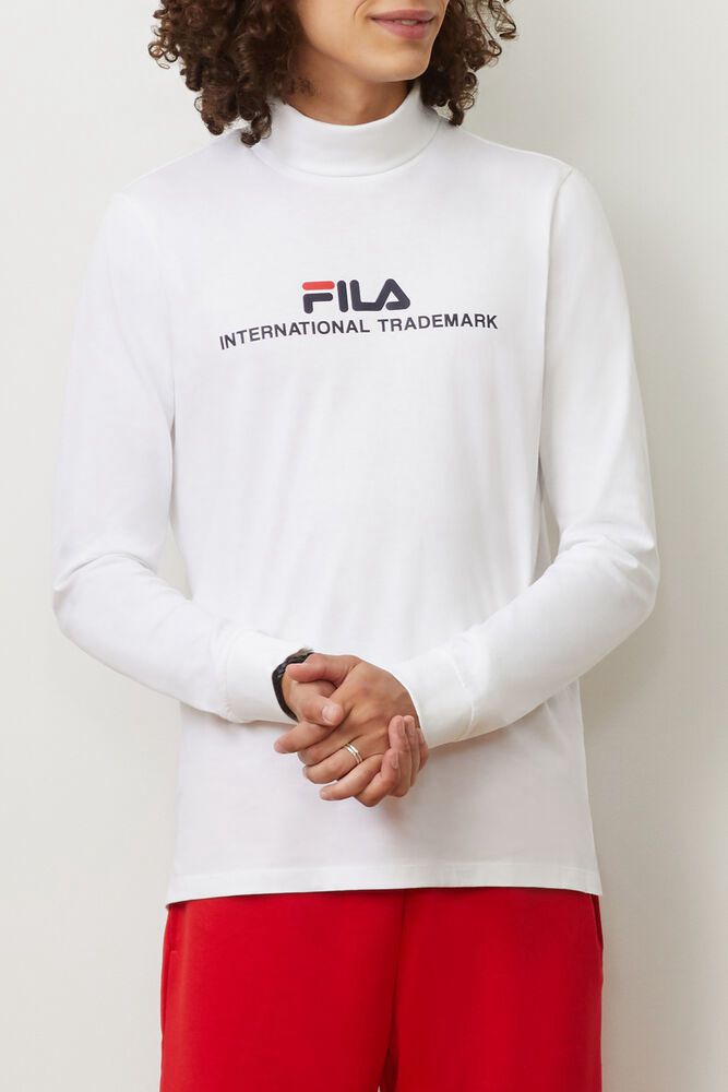 Fila Miesten Paidat Aimone Turtleneck Valkoinen - WPML-35871